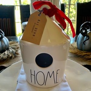 Rae Dunn Christmas bird house